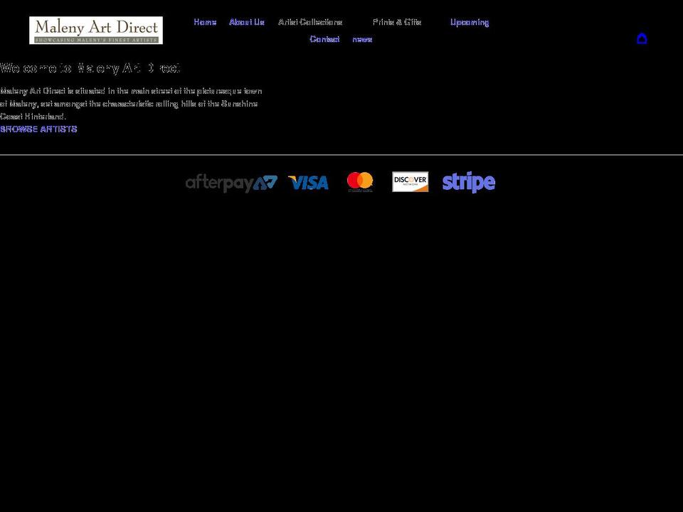 malenyartdirect.com.au shopify website screenshot