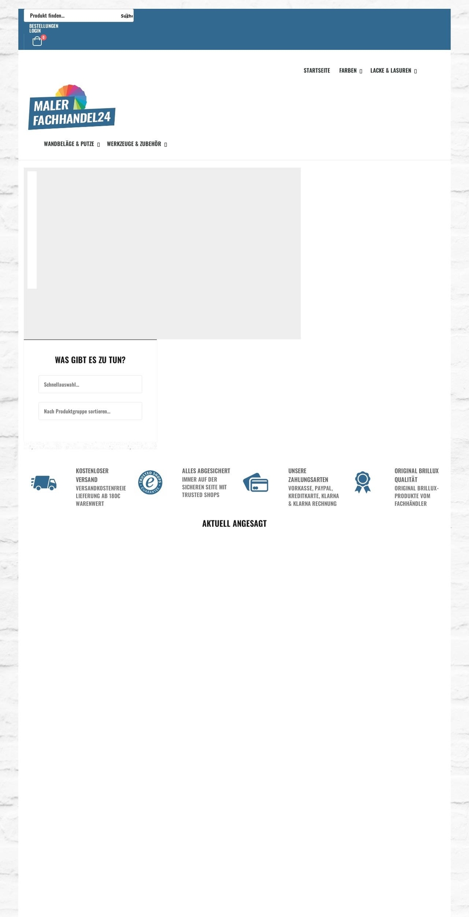 malerfachhandel24.de shopify website screenshot