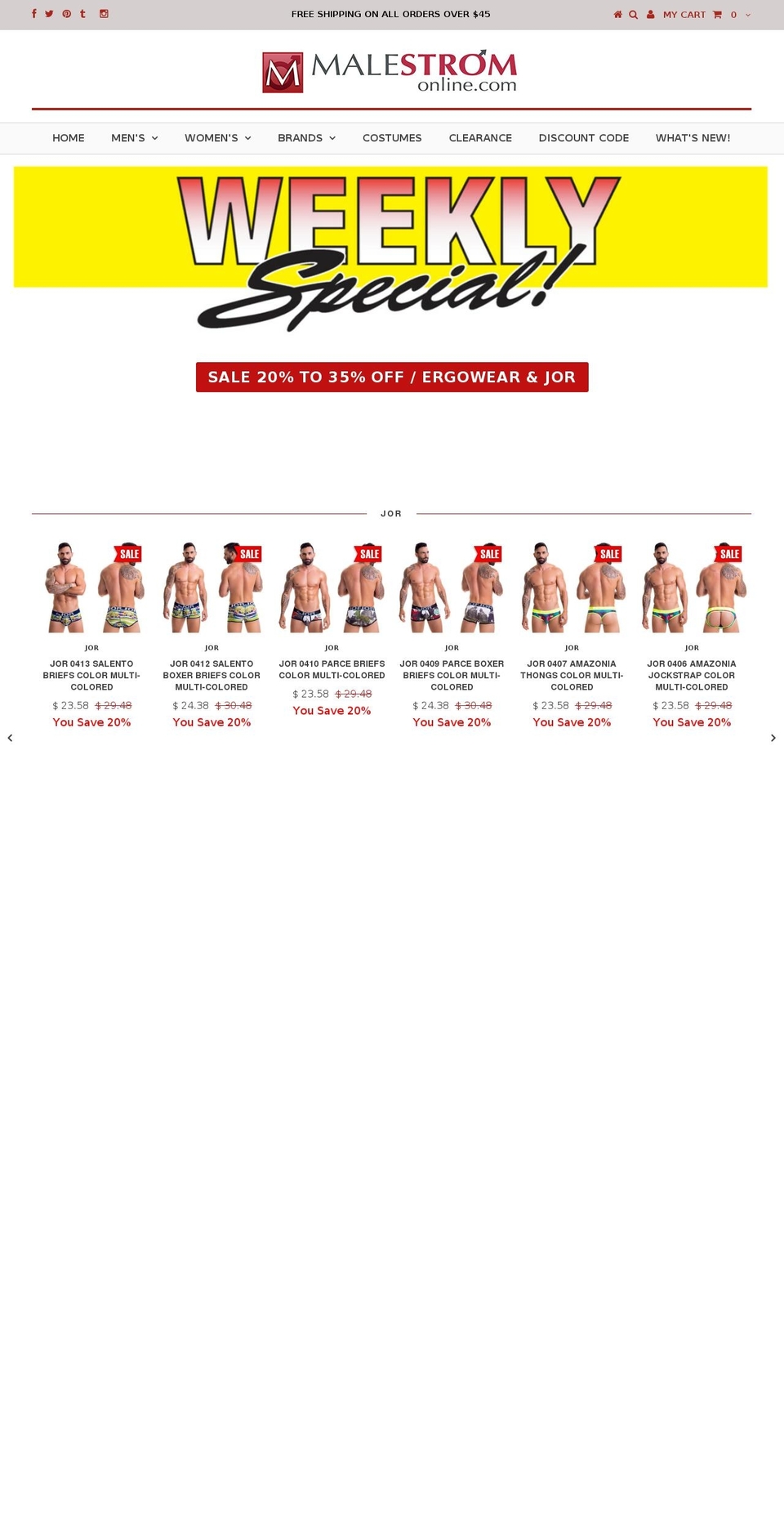 malestromonline.com shopify website screenshot