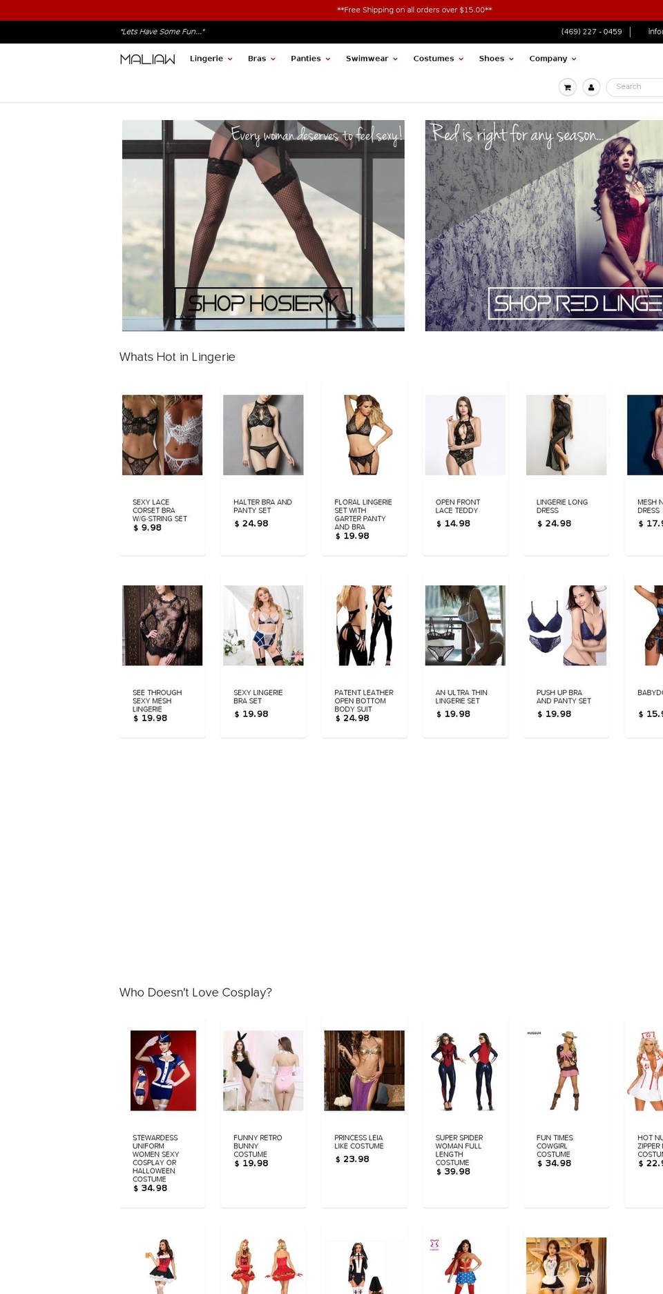 maliaw.com shopify website screenshot