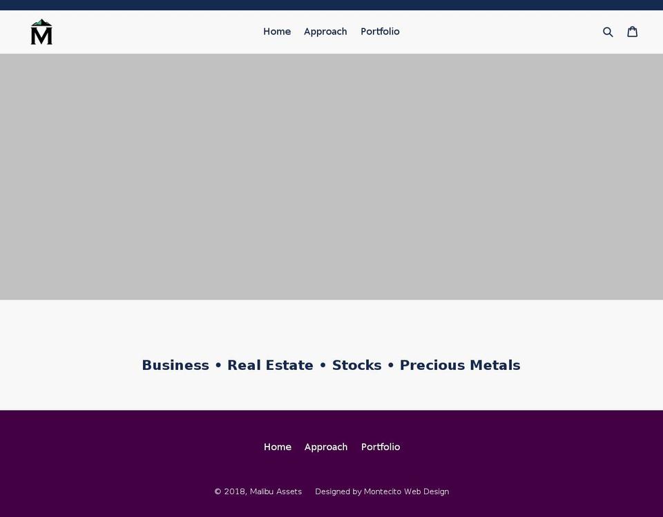 malibuassets.com — Shopify storefront screenshot