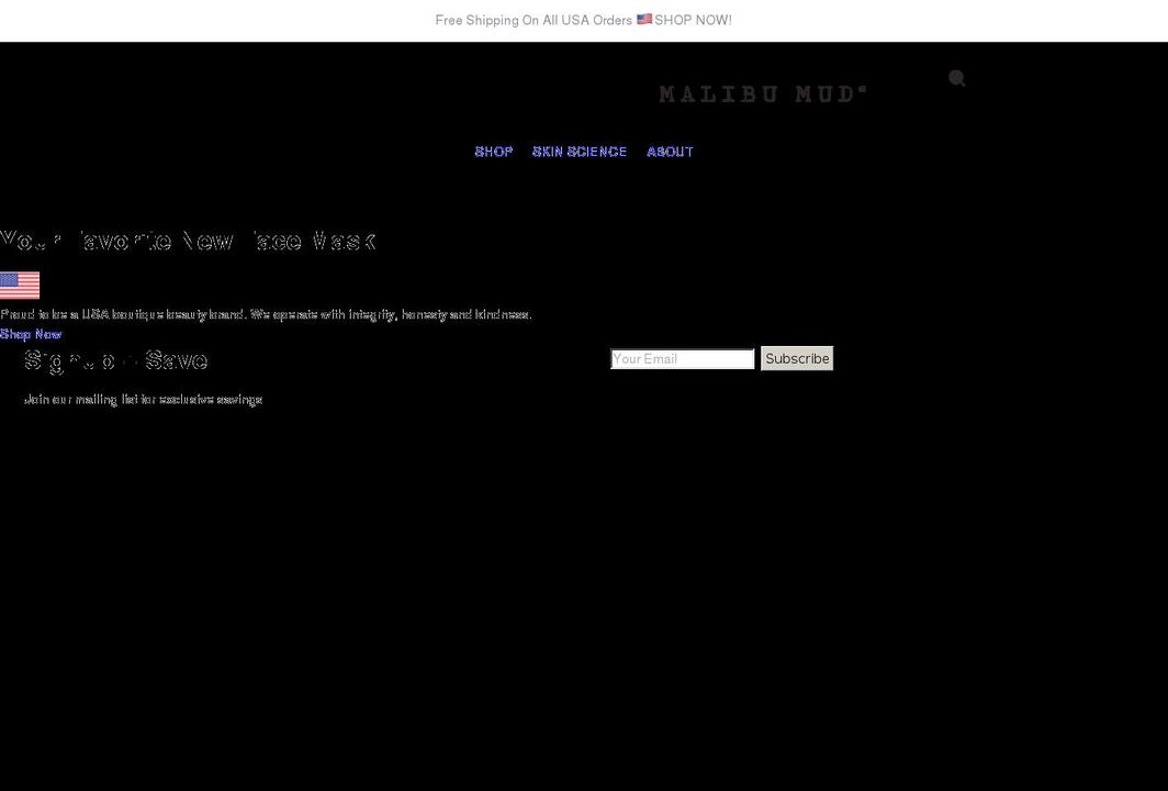 malibumud.com shopify website screenshot