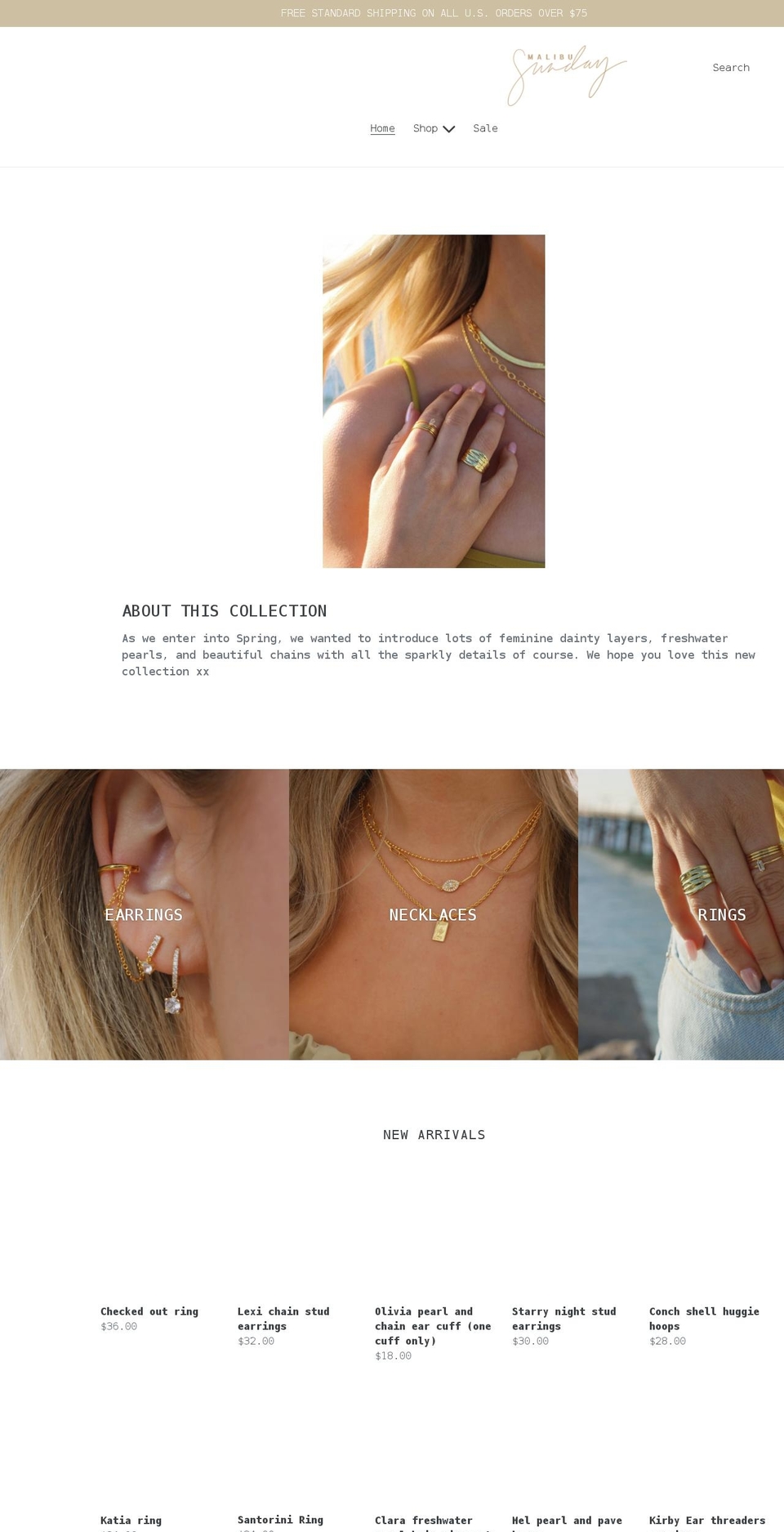 malibusunday.com shopify website screenshot