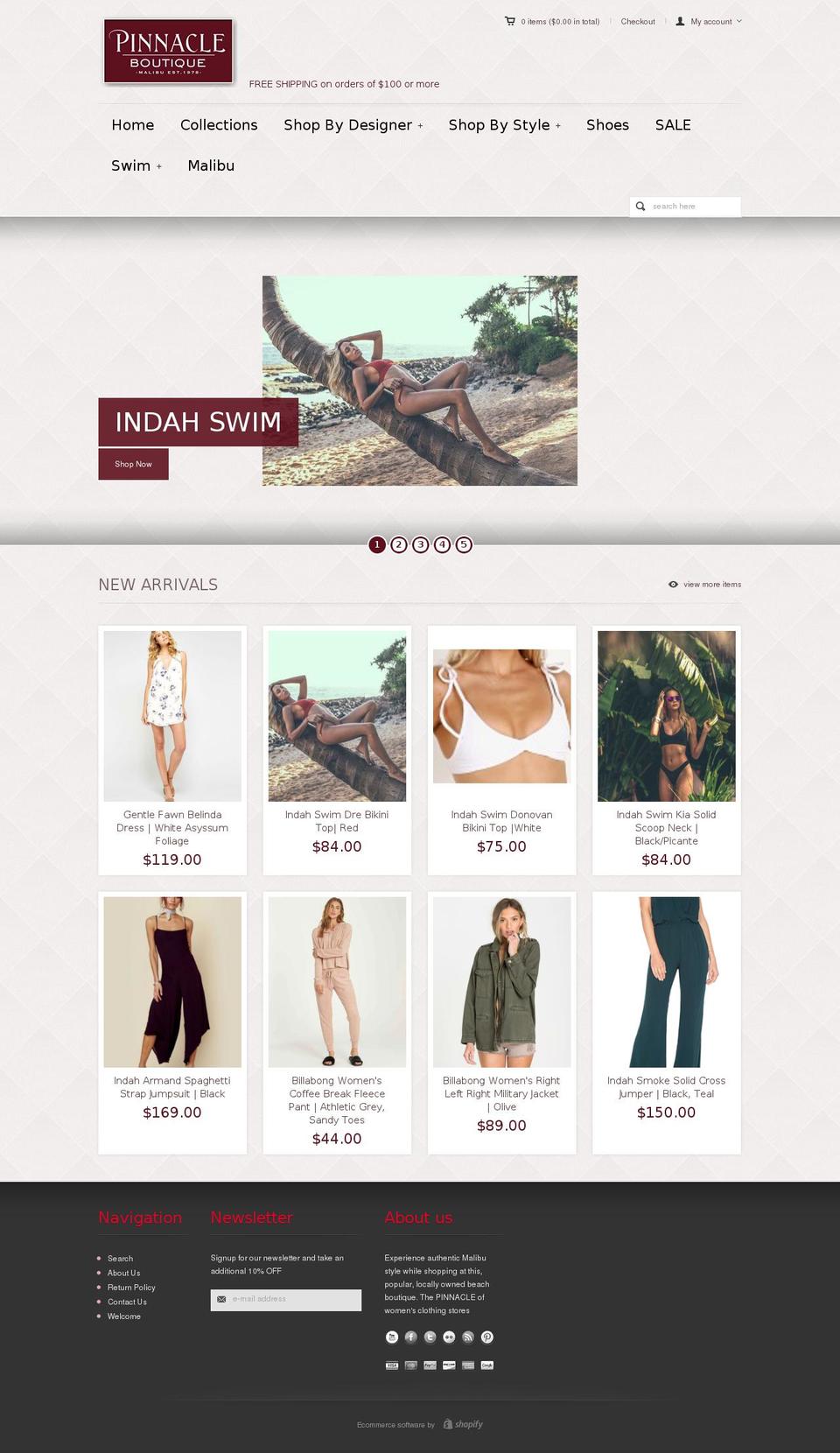 pandora Shopify theme site example malibusweats.com