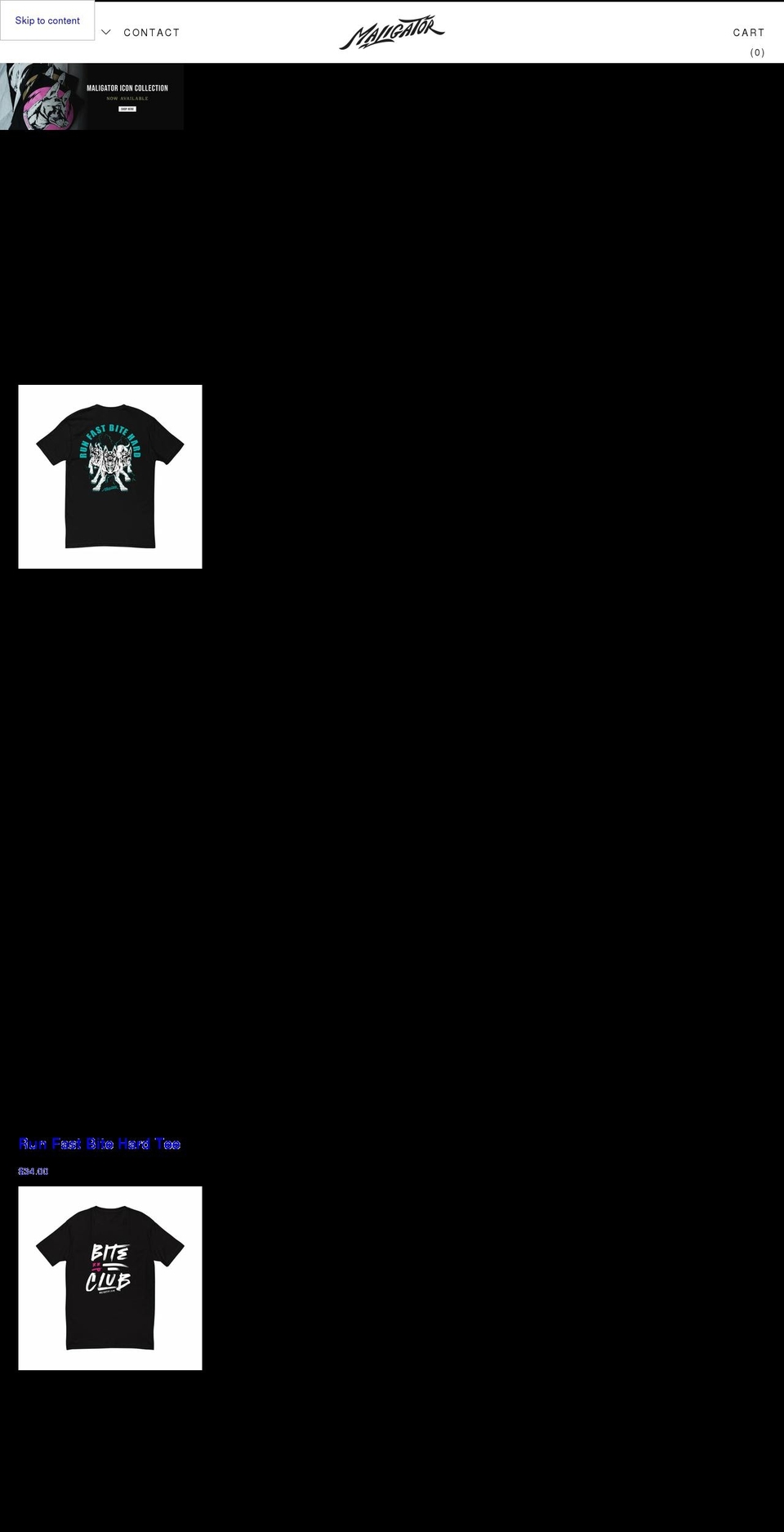 maligator.com shopify website screenshot
