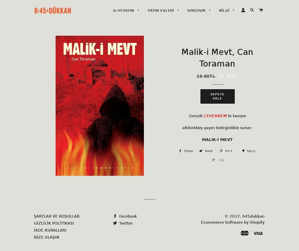 malikimevt.com shopify website screenshot