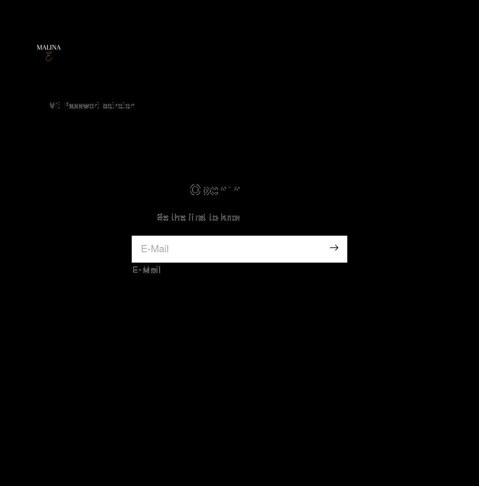 malina-shop.com shopify website screenshot