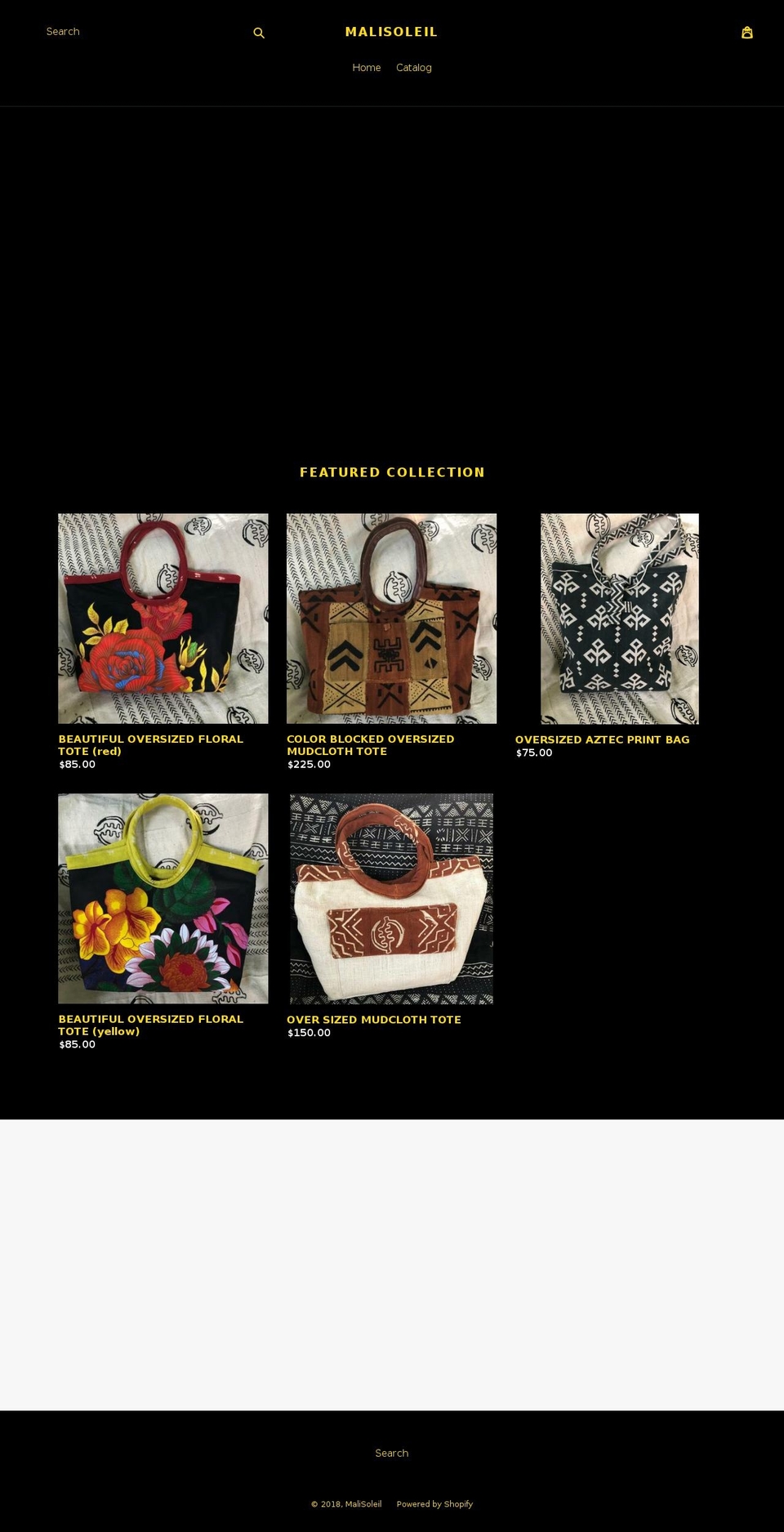malisoleil.com — Shopify storefront screenshot