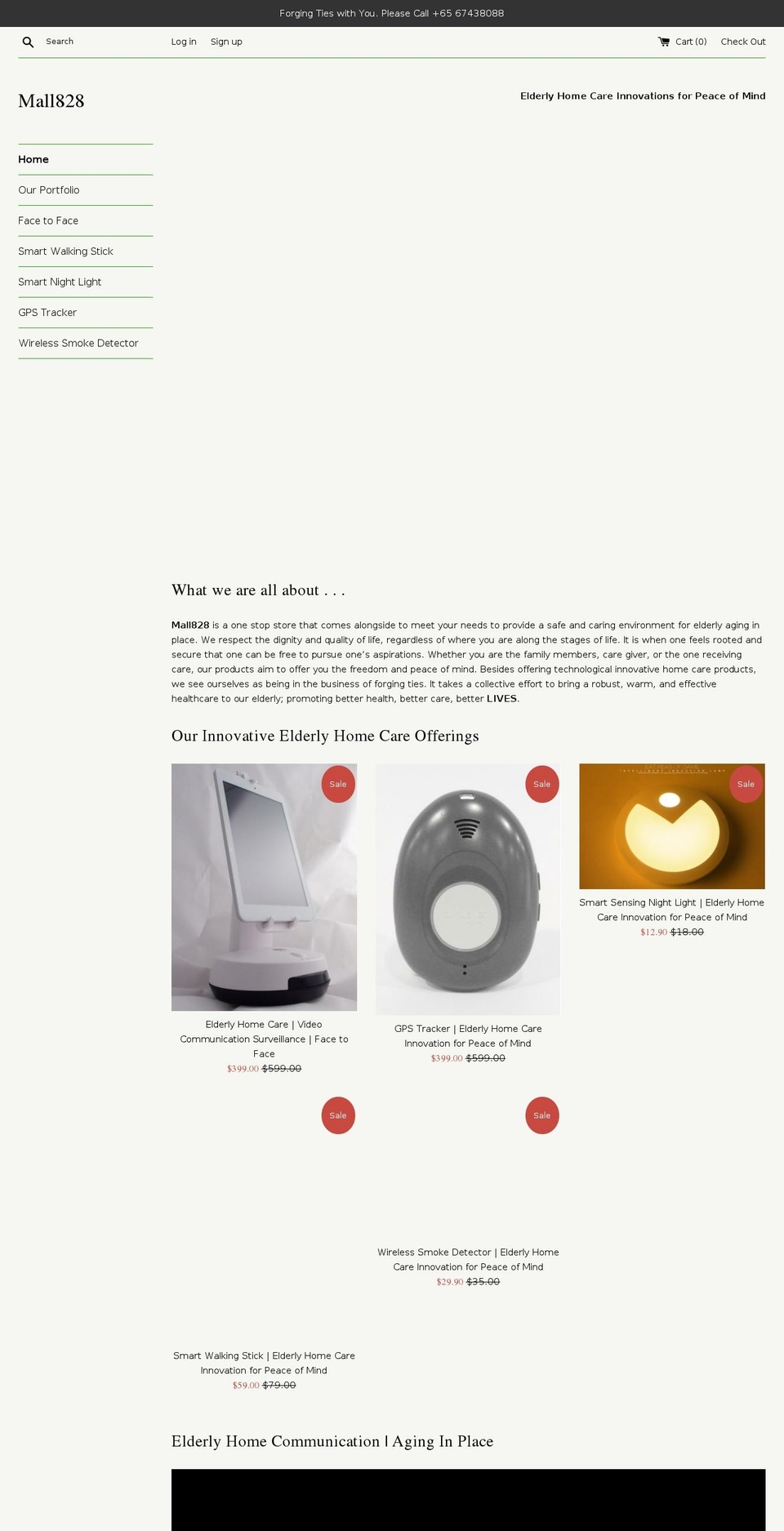 mall828.com — Shopify storefront screenshot