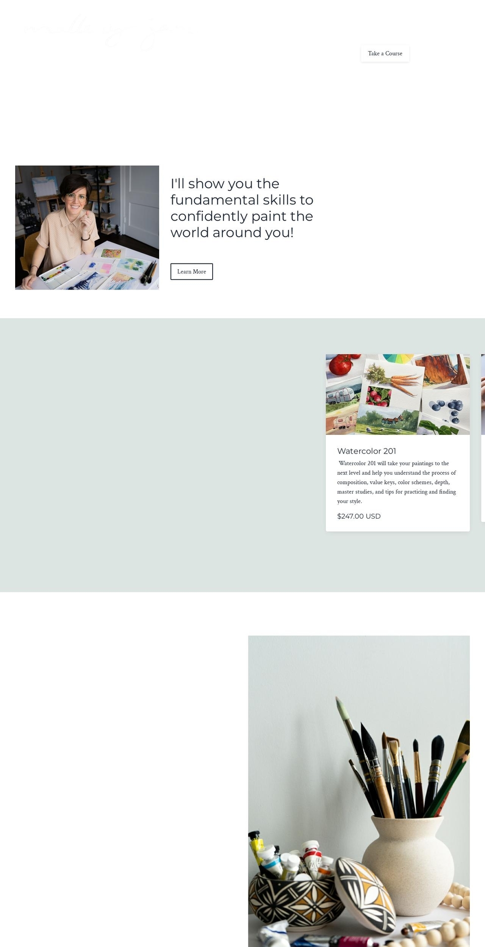 malleryjane.com — Shopify storefront screenshot