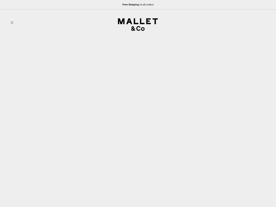 malletandco.com shopify website screenshot