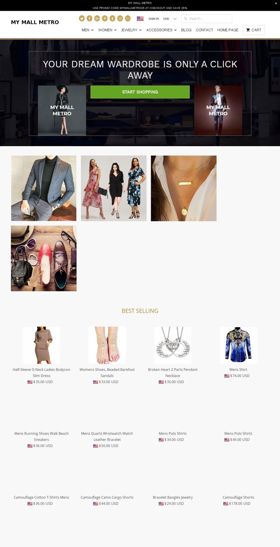 mallmetropolisblog.com — Shopify storefront screenshot
