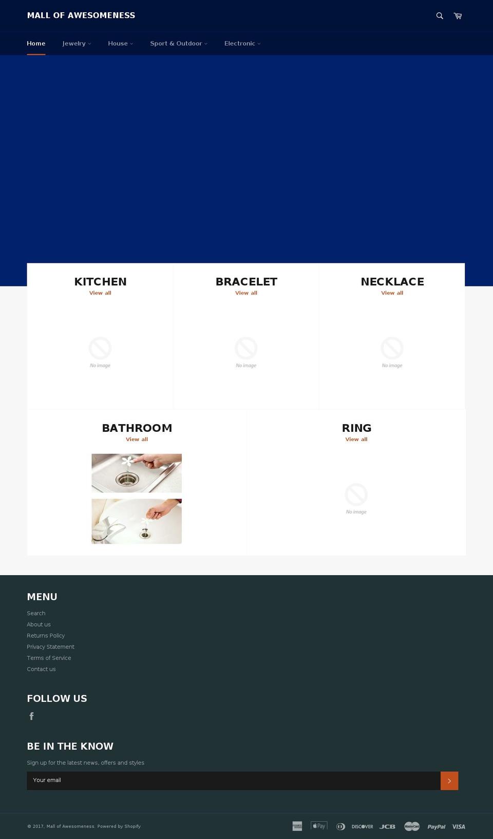 mallofawesomeness.com shopify website screenshot