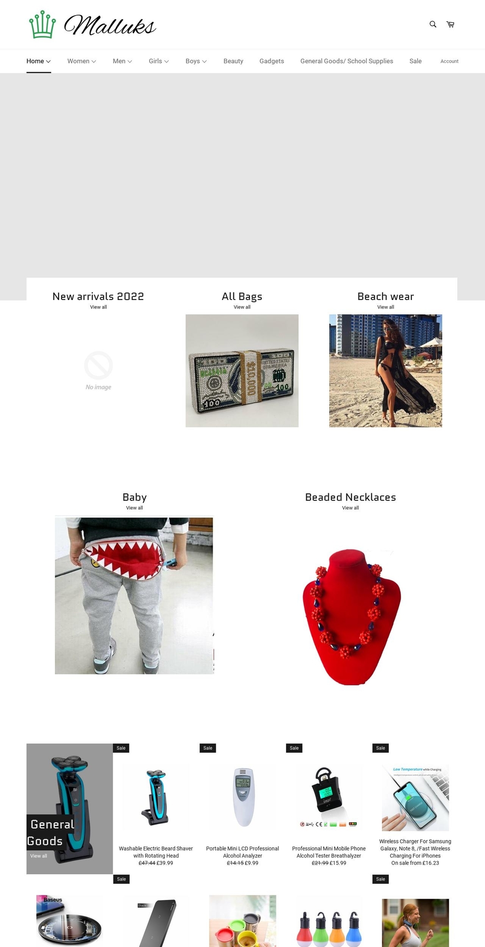 malluks.com — Shopify storefront screenshot