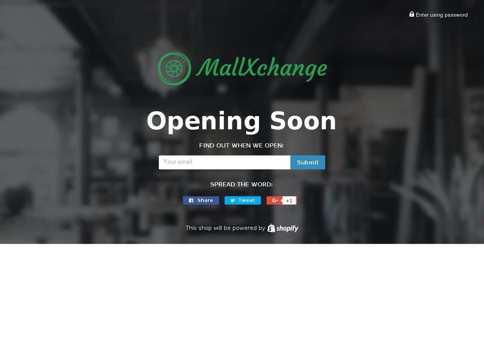 mallxchange.com shopify website screenshot