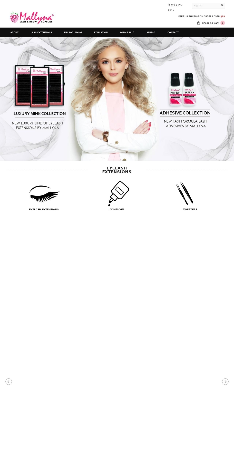 mallynastore.com shopify website screenshot