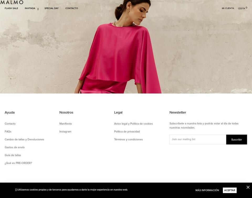 malmoshop.com — Shopify storefront screenshot