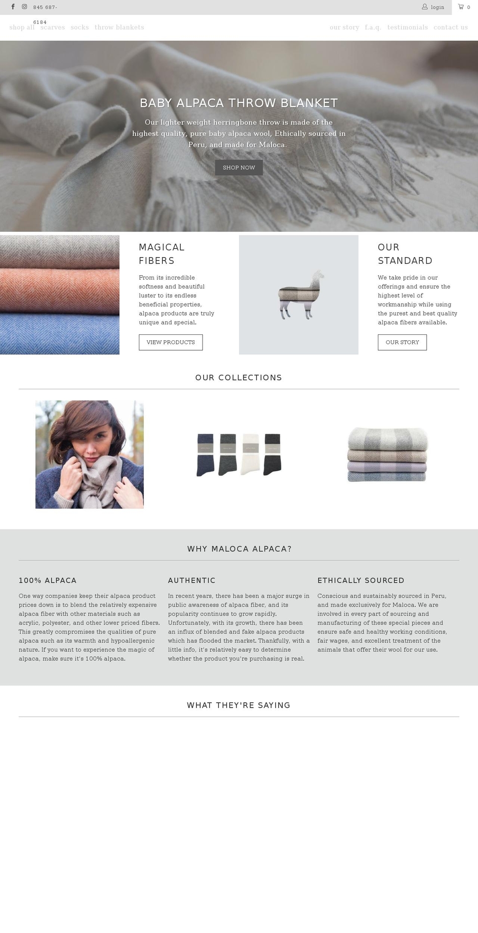 malocahome.com shopify website screenshot
