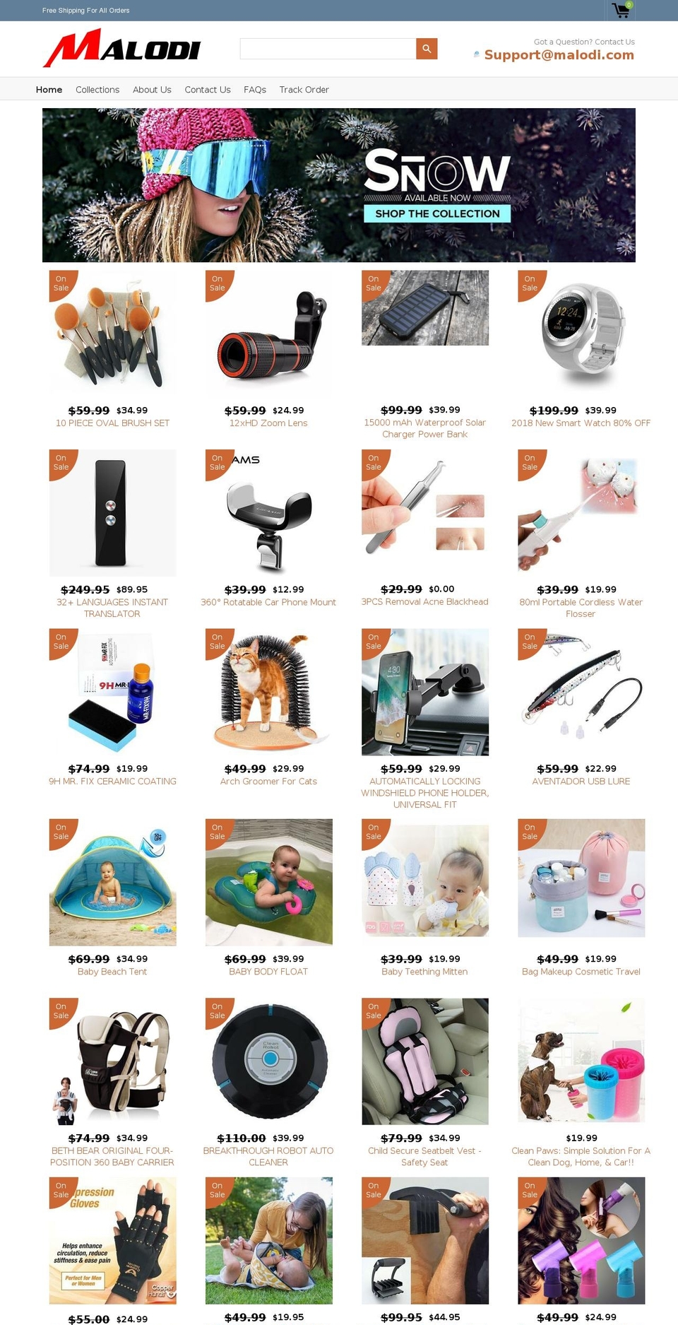 malodi.com — Shopify storefront screenshot
