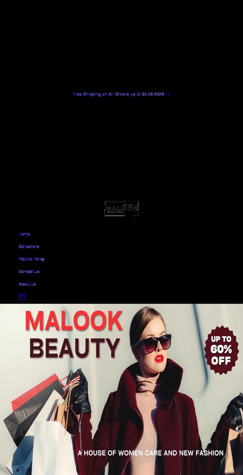 malookbeauty.com shopify website screenshot