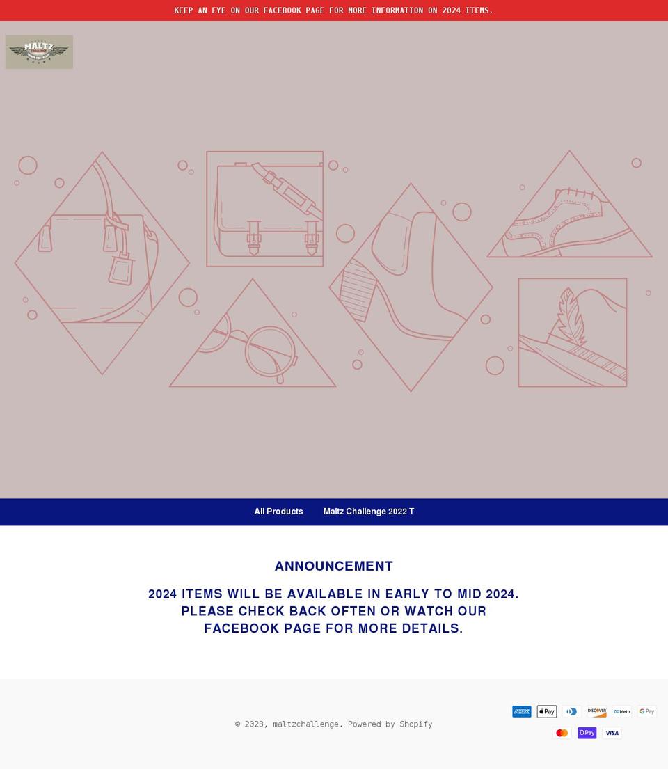 maltzchallenge.myshopify.com shopify website screenshot