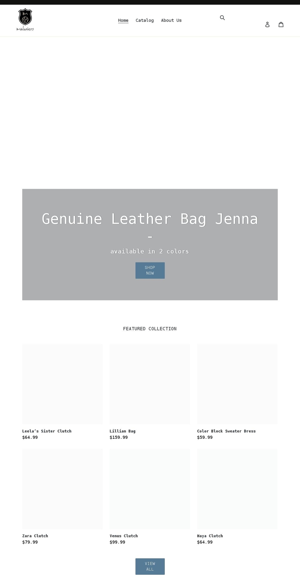 maluniers.com shopify website screenshot