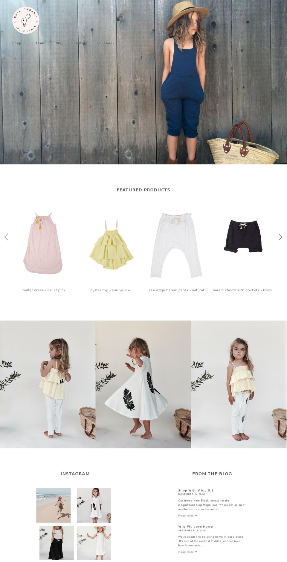 maluorganic.com shopify website screenshot