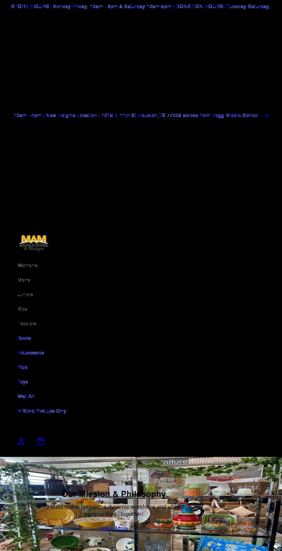 mam-resale.myshopify.com shopify website screenshot