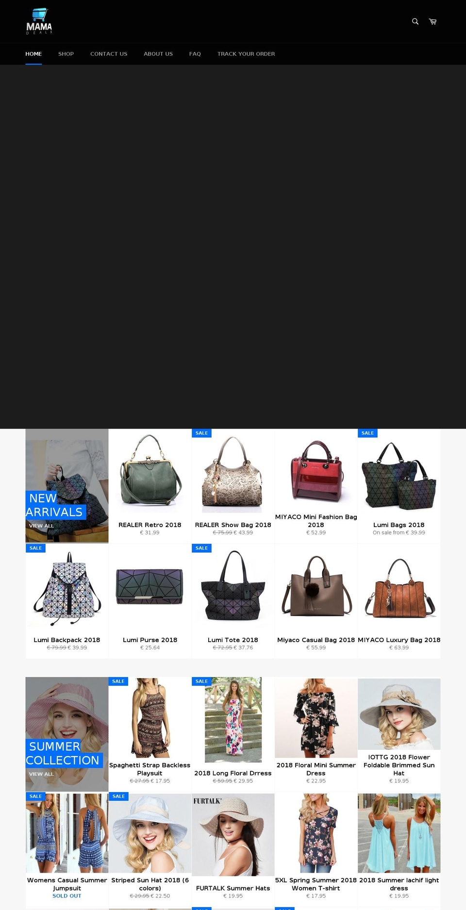 mama-deals.com — Shopify storefront screenshot