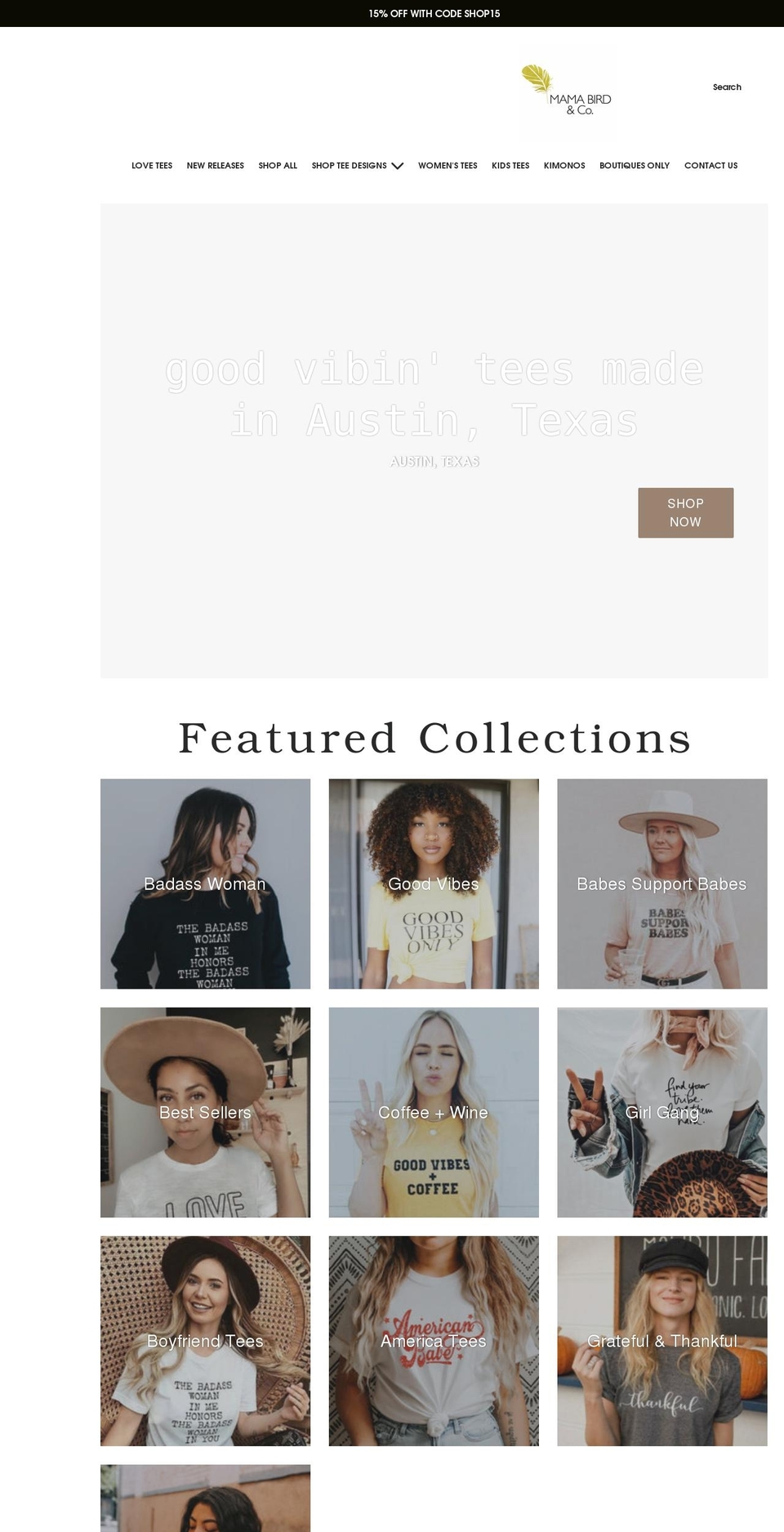 mamabirdandco.com shopify website screenshot