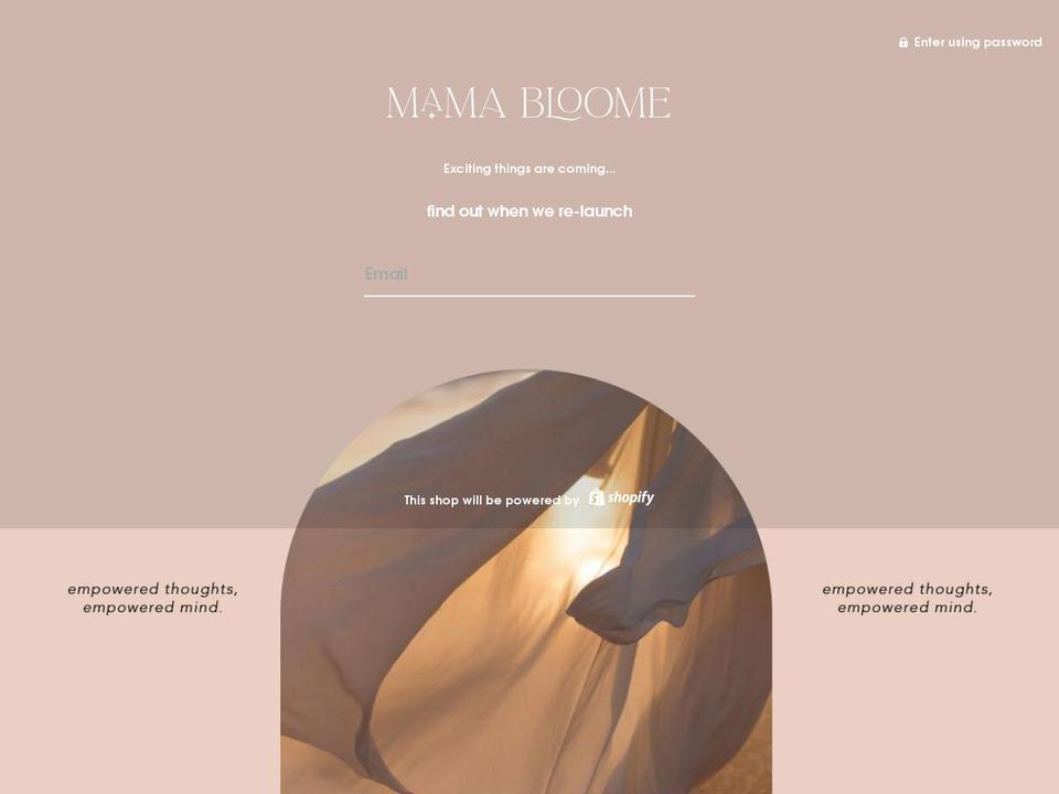 mamabloome.com shopify website screenshot