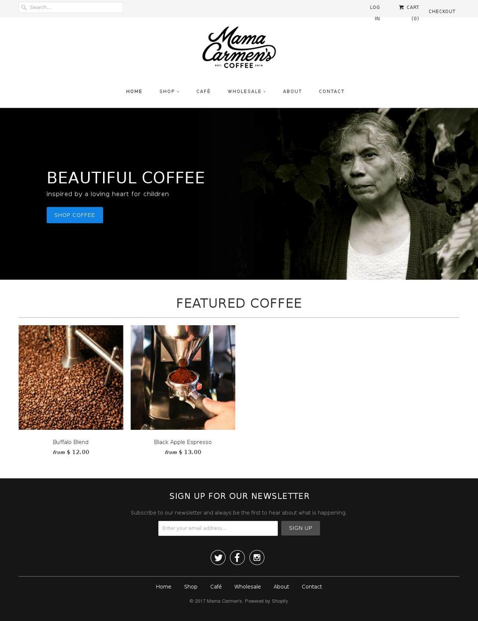 mamacarmens.com shopify website screenshot