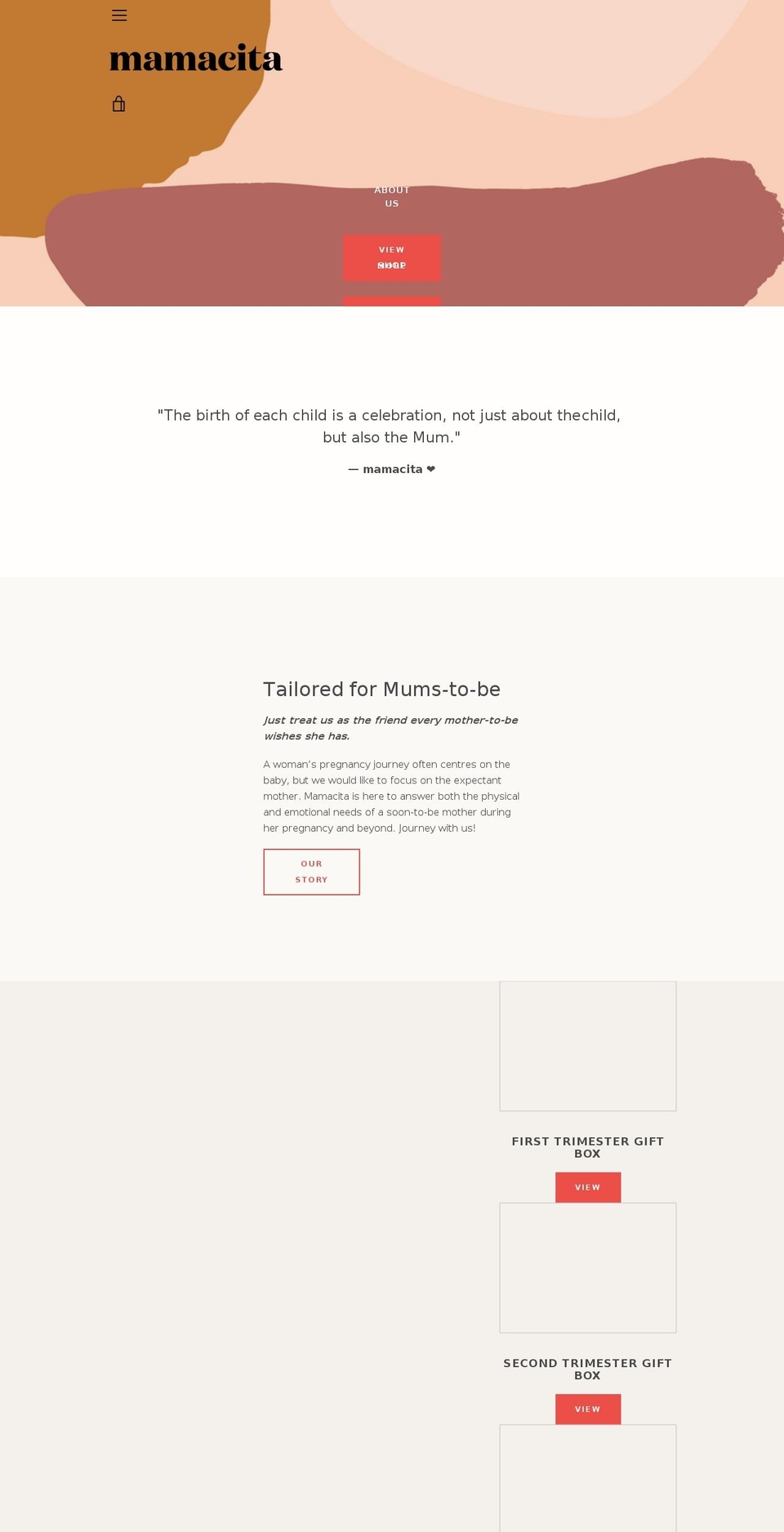 mamacitabox.com — Shopify storefront screenshot