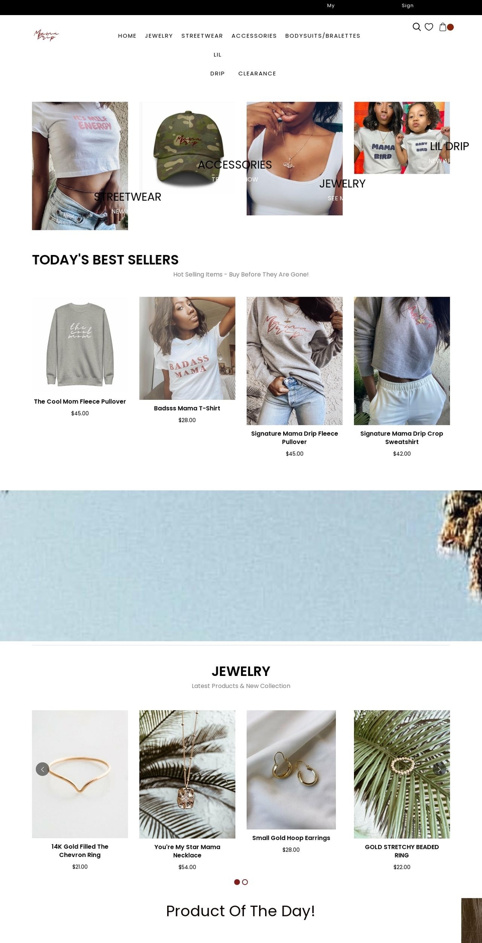 All in One - Super Conversion Shopify theme site example mamadrip.com