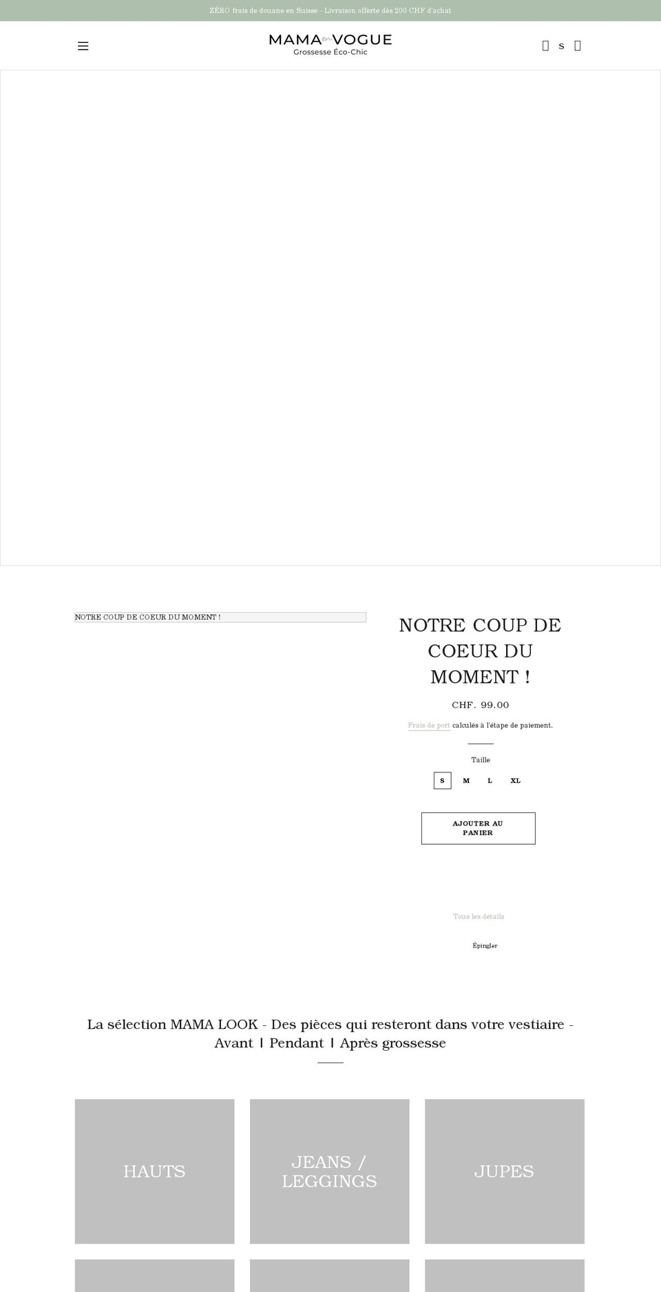 mamaenvogue.com shopify website screenshot