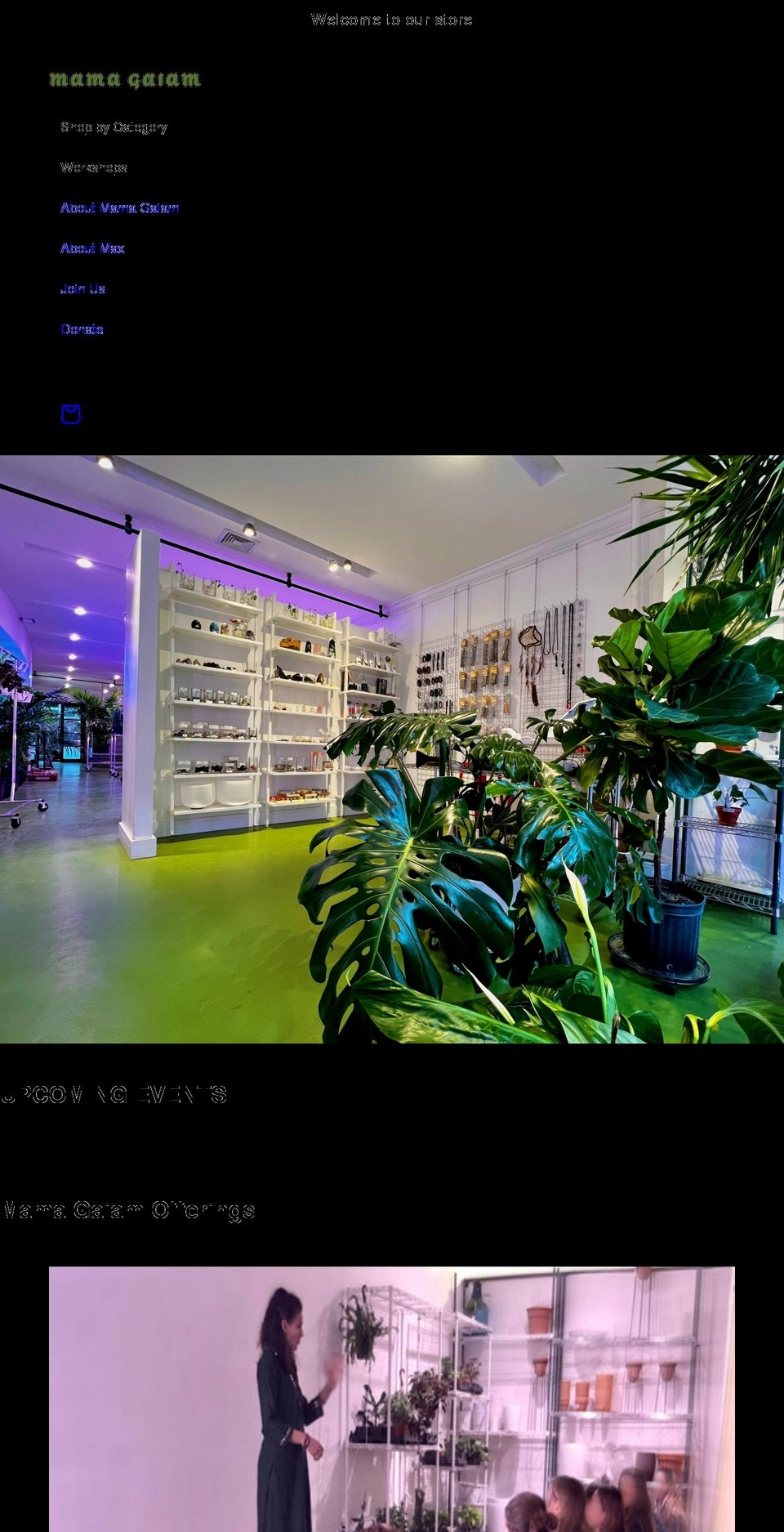 mamagaiam.com shopify website screenshot