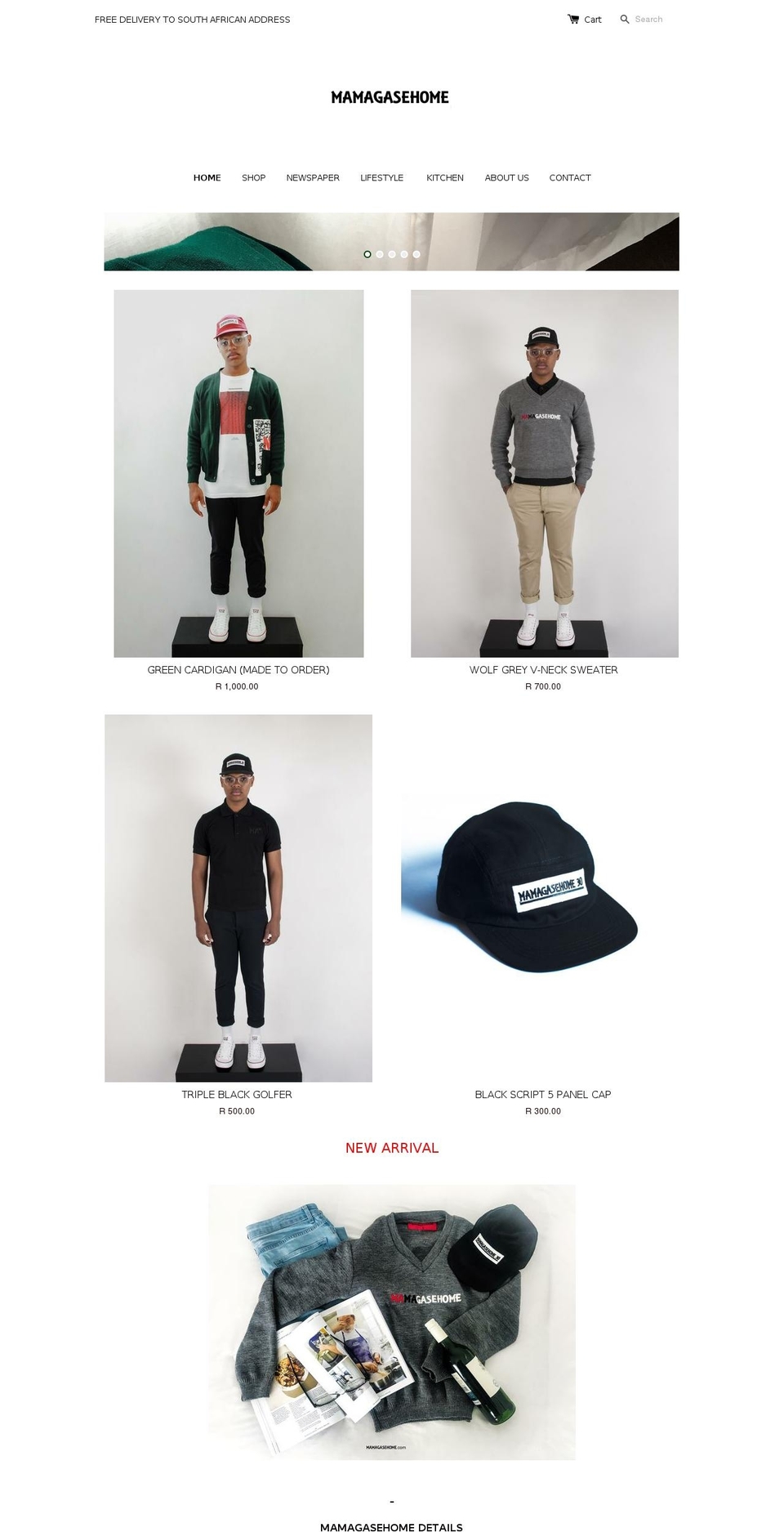 mamagasehome.com — Shopify storefront screenshot