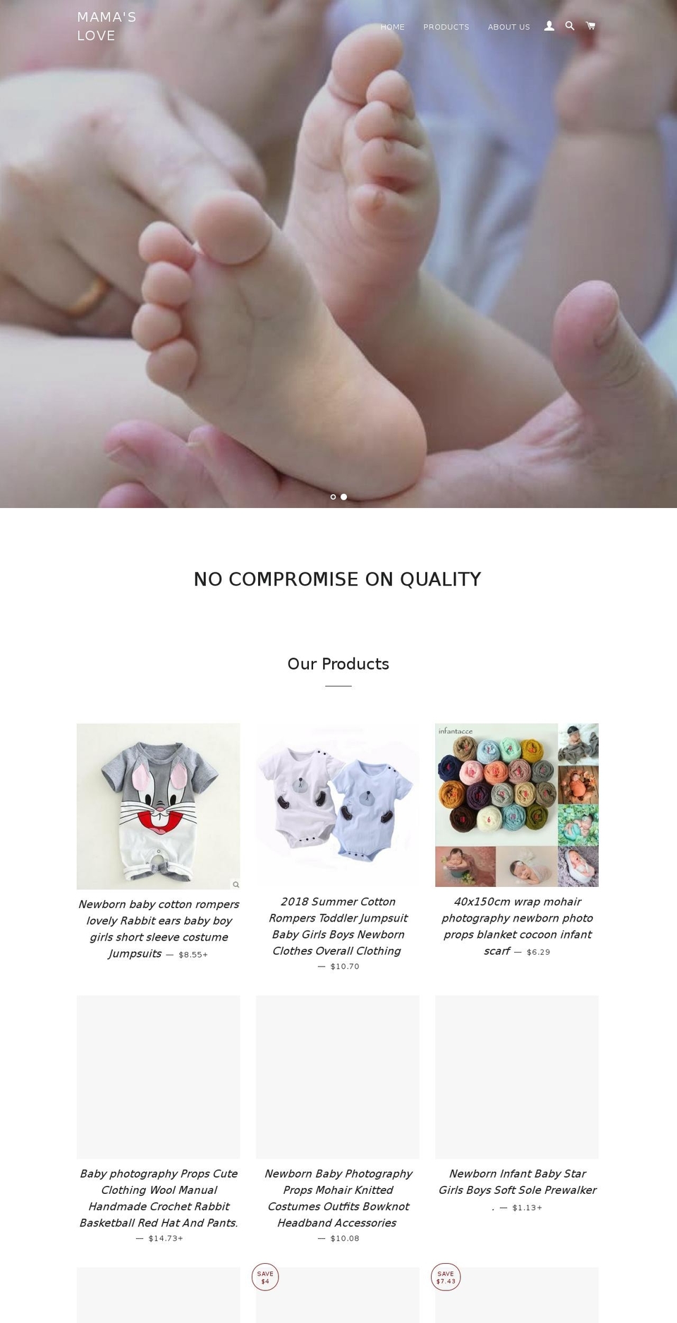 mamagee.com — Shopify storefront screenshot