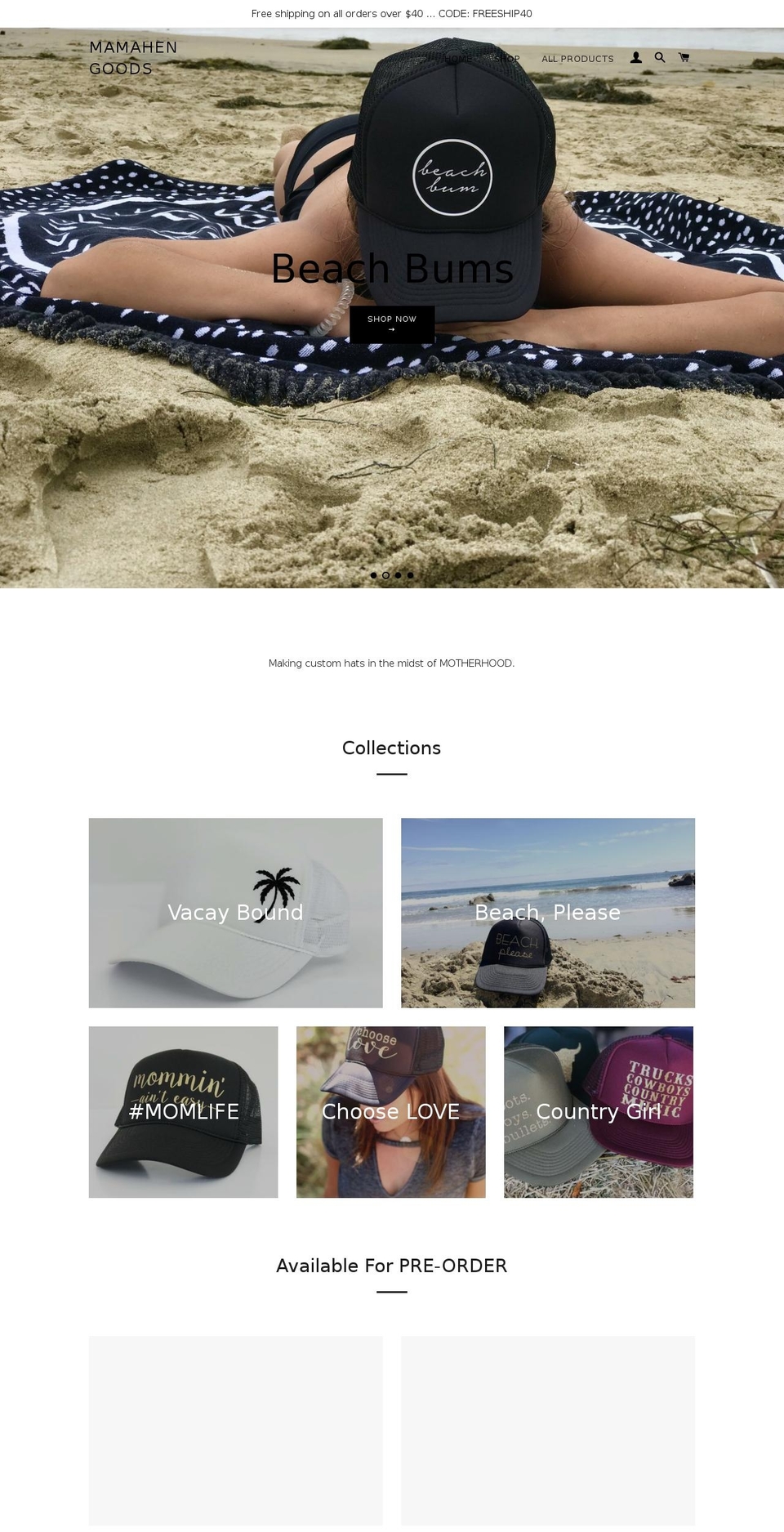mamahengoods.com — Shopify storefront screenshot