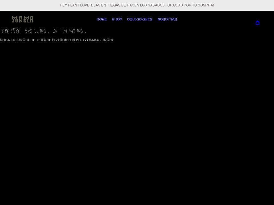 mamajungla.com shopify website screenshot