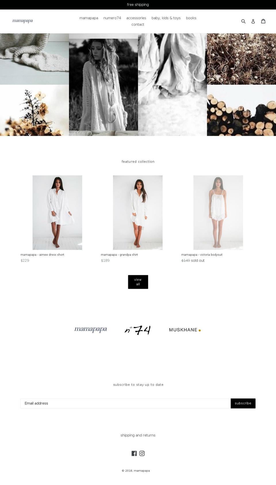 mamapapa.com.au shopify website screenshot