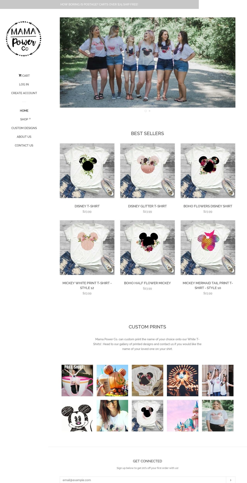 mamapowerco.com shopify website screenshot