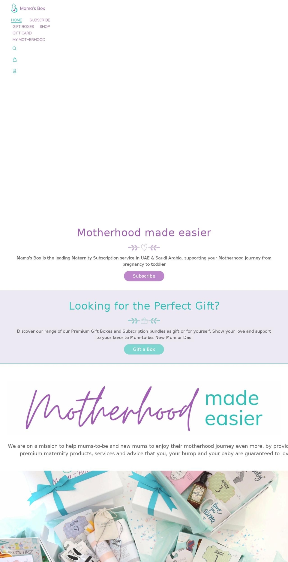 mamas-box.com shopify website screenshot