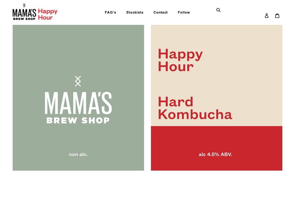 mamasbrewshop.com shopify website screenshot