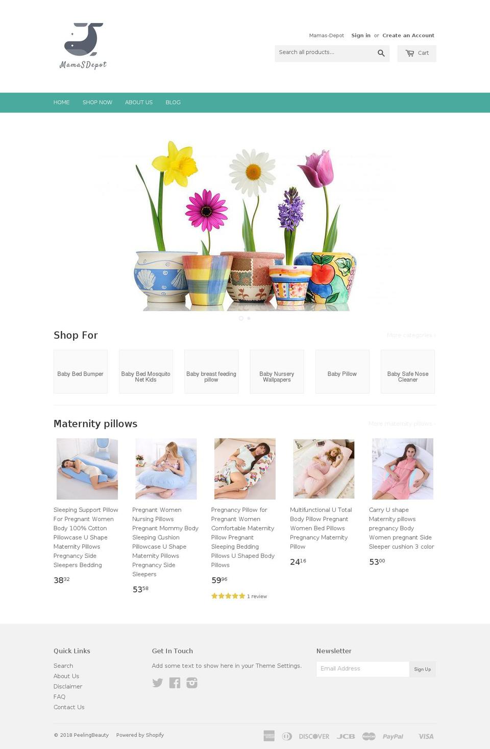mamasdepot.com — Shopify storefront screenshot