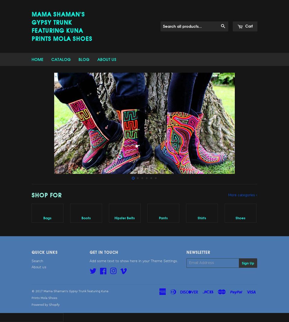 mamashaman.com shopify website screenshot