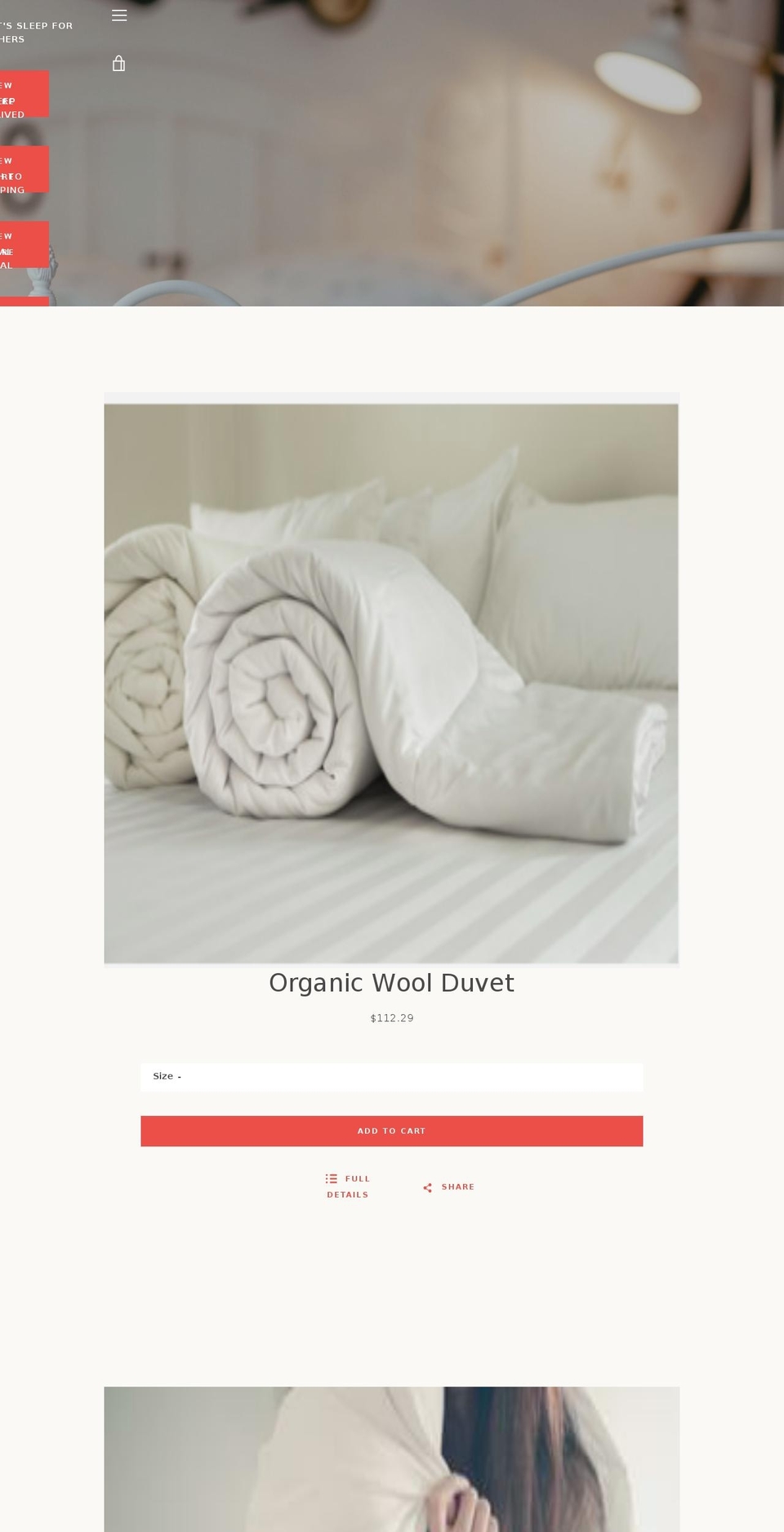 mamasleepwell.com shopify website screenshot