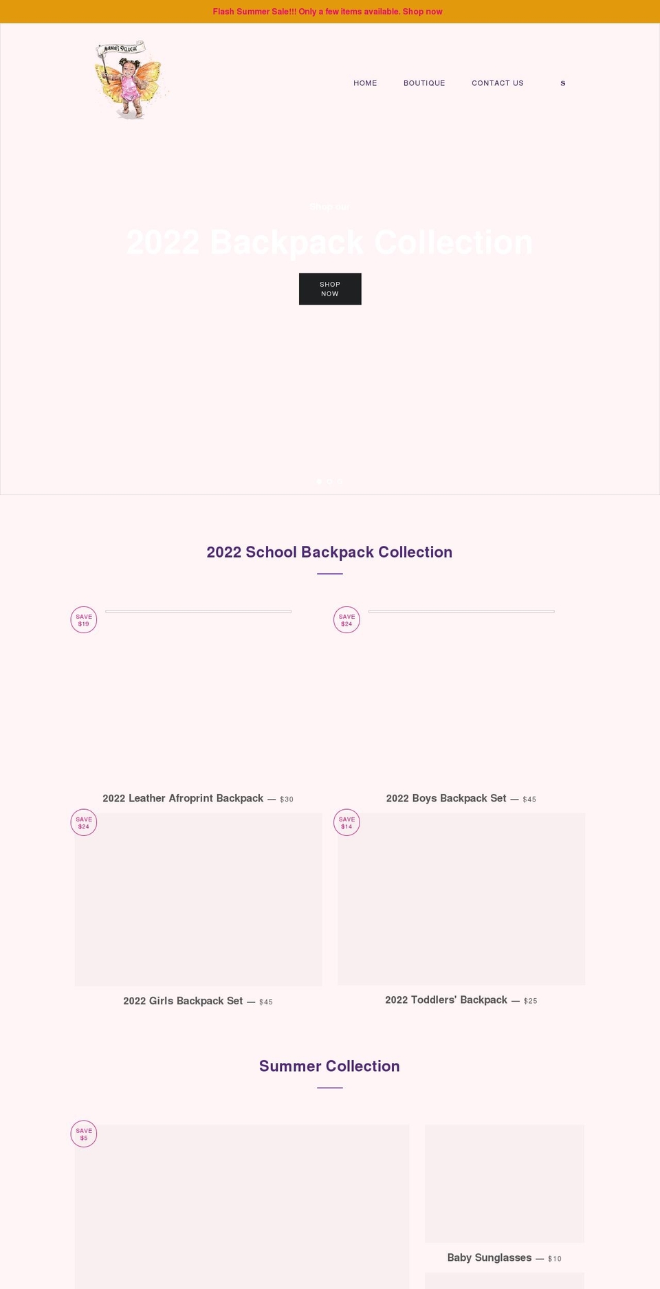 mamaspeluche.com shopify website screenshot