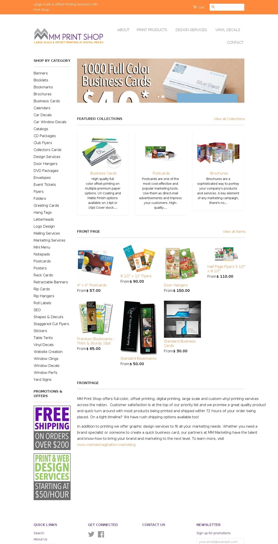 mamasprintshop.com — Shopify storefront screenshot