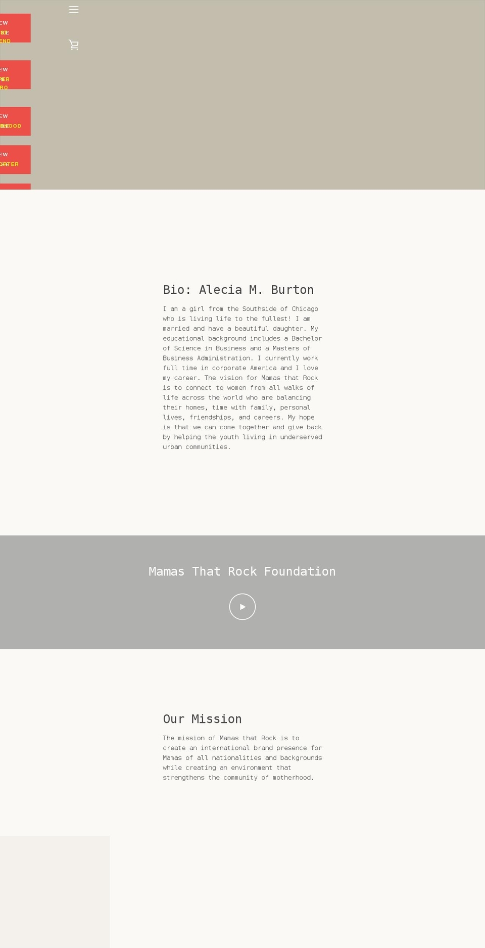 mamasthatrock.com shopify website screenshot